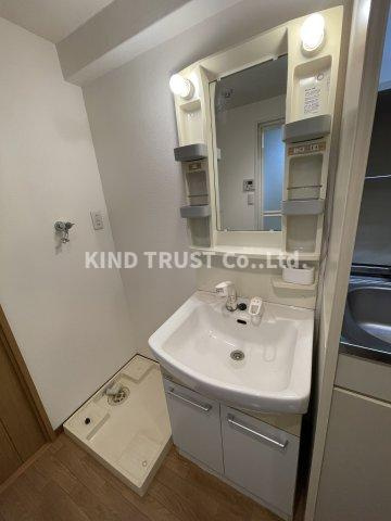 エスリード東天満第2の洗面所|コンパクトで使いやすい洗面所