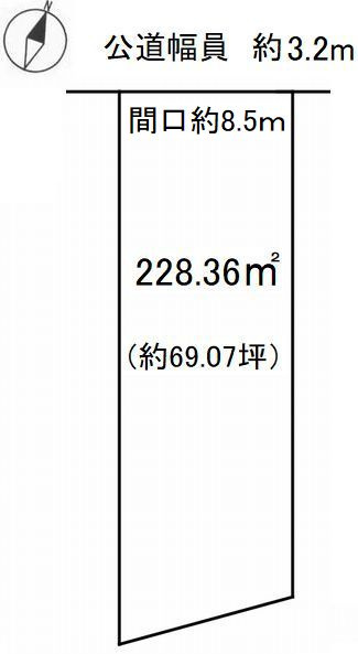 半田市新居町3丁目の土地図