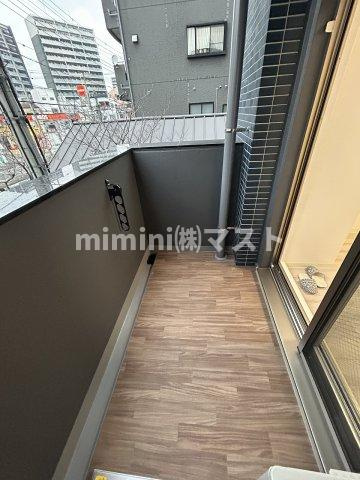 プレサンス海老江ジャルダンのバルコニー