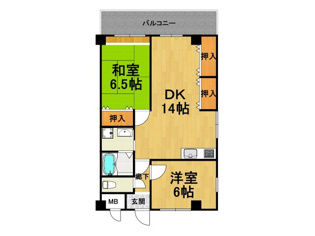 プチメゾンクダマの間取り