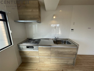 ３口ガスコンロ付き！