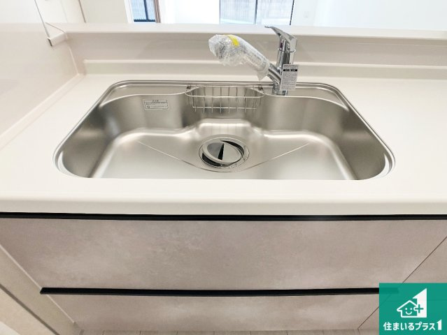 明石市二見町西二見　新築一戸建ての設備|広々としたシンクで食器洗いも楽々！