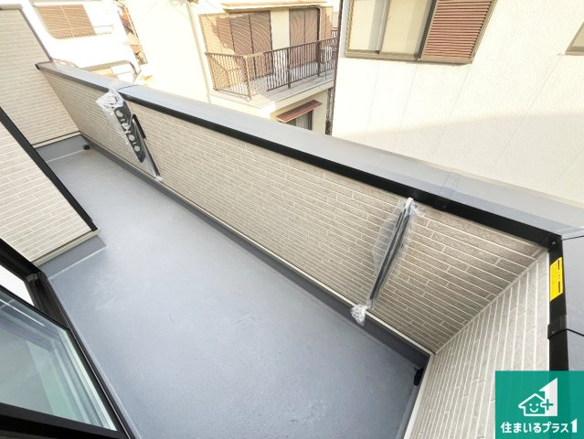 明石市二見町西二見　新築一戸建てのバルコニー|日当たりのよいバルコニー！お部屋が開放的に！