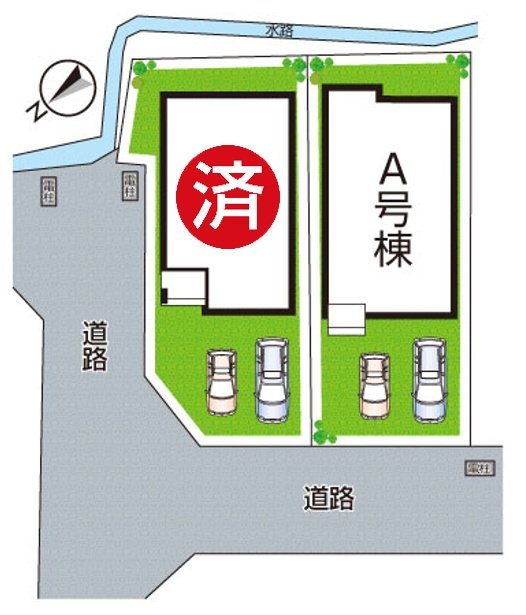 明石市二見町西二見　新築一戸建ての区画図|全2区画