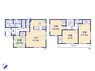 【間取り】 | 岡崎市上地町宝六　戸建