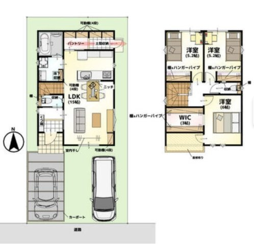 LAVIE東石井２５０１A の間取り