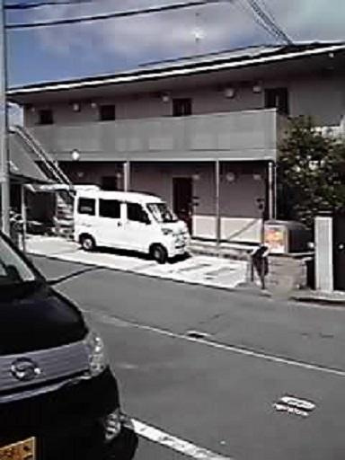 エルメゾン法隆寺の駐車場|外観は落ち着いています