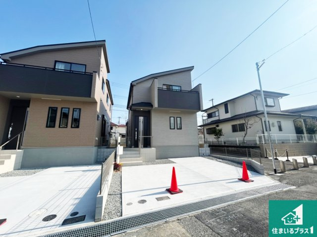 神戸市西区春日台　新築一戸建ての外観|お客様に長く安心して住んでいだだける事にこだわった家づくり！住んでからのアフターサービスにもしっかりと取り組んでいます！