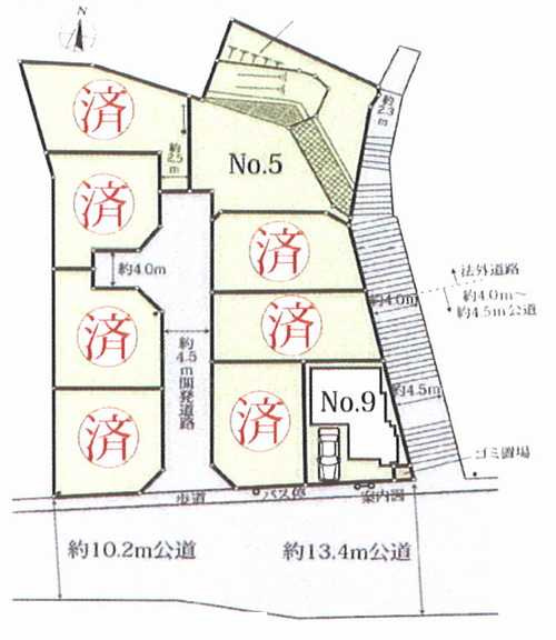 海老名市望地2丁目　新築戸建全9棟　9号棟　の区画図