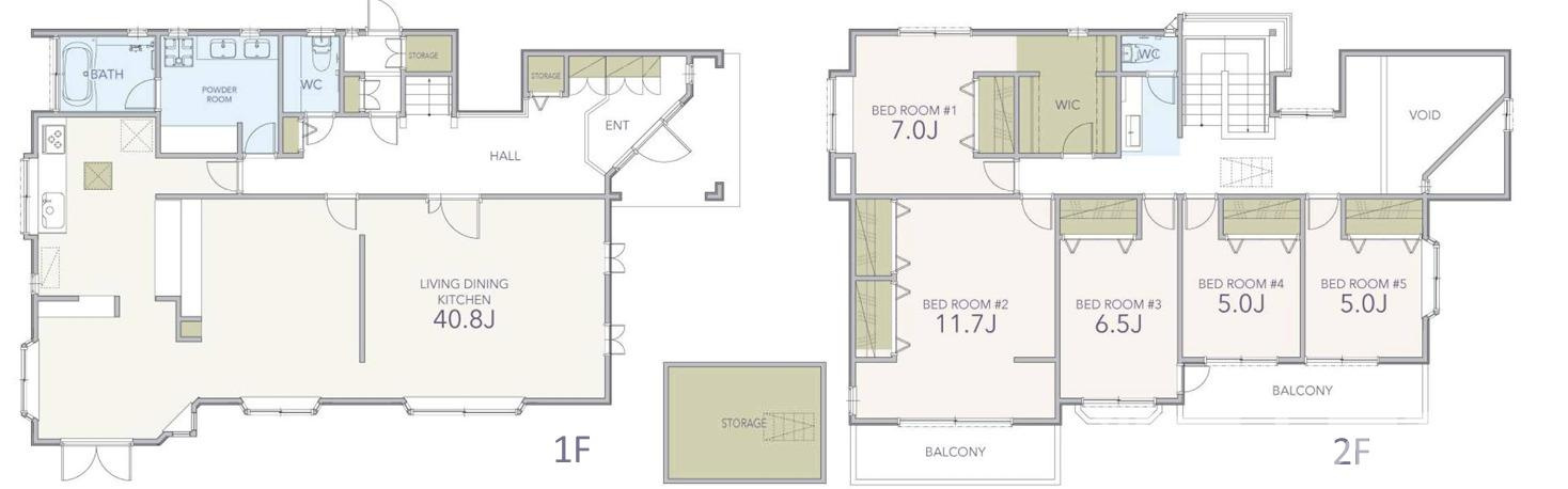 鎌倉市梶原３丁目２２－２２戸建ての間取り