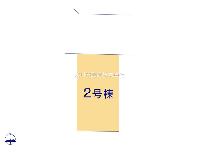 八王子市　本町　新築一戸建ての区画図|～北側5.93ｍ道路に面している整形地～