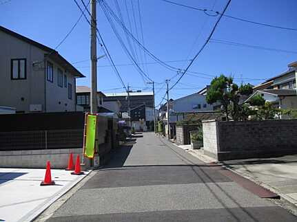 廿日市市桜尾３丁目の前面道路含む現地写真