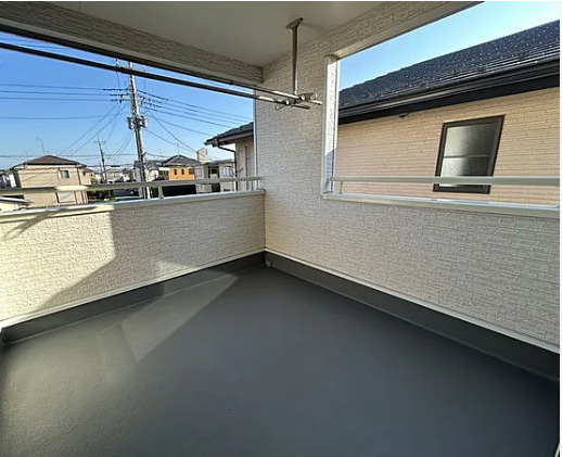野田市山崎　中古戸建　令和3年築のバルコニー