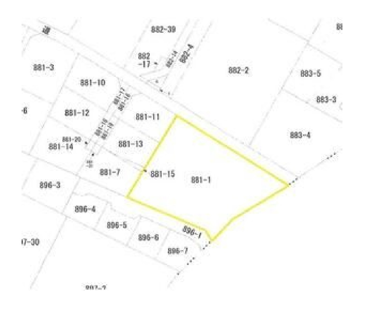 売倉庫　宇都宮市西川田の区画図