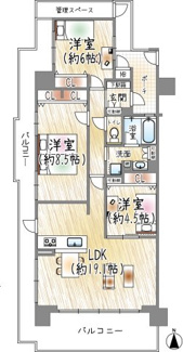【間取り】 | リーデンススクエア豊中大黒町