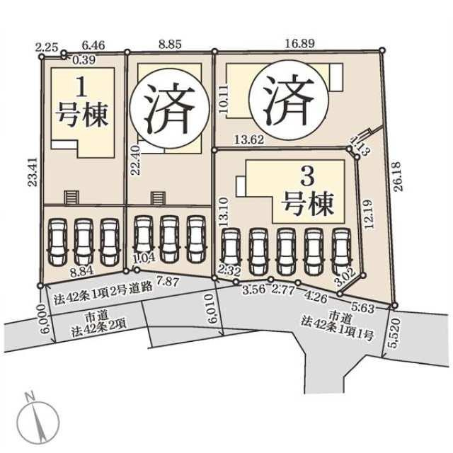 小郡市山隈の区画図| 