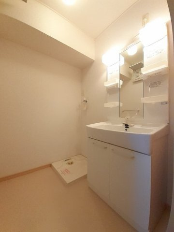 ボア・ソルテ　Ａの洗面所|スペースが確保できる洗面所です