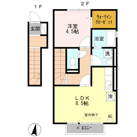 レーブ　ボナールの間取り