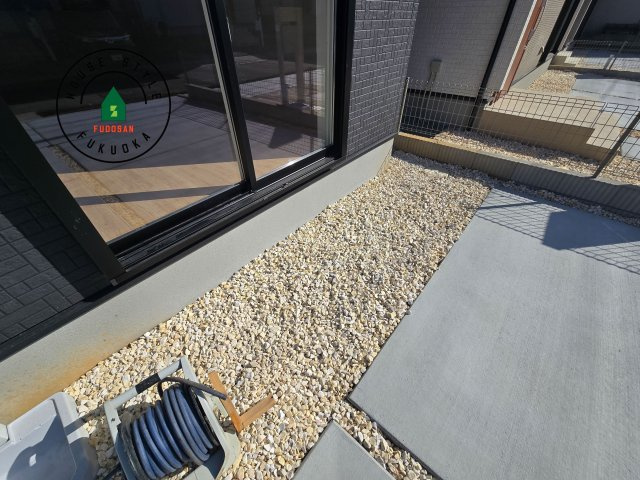 福津市福間南4丁目第1-3棟（1号棟）の庭|お庭で自由な時間を過ごせます。