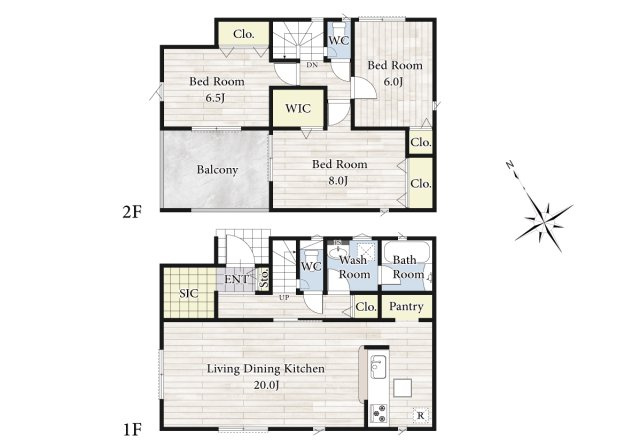 【間取り】 | 【間取り図：1号棟】平日・休日問わず、いつでもご見学が出来ます♪実際に見て、触れて感じる安心のお住まい探しを体験して下さい♪