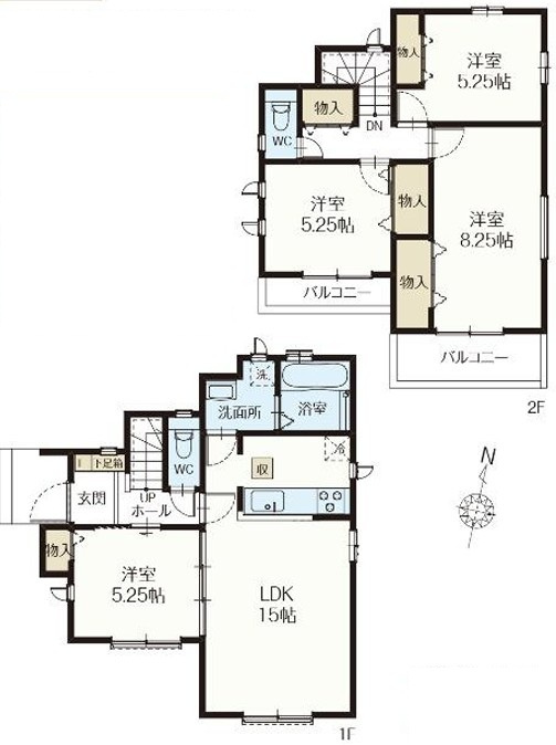 新座市石神4丁目　新築一戸建　西武池袋線　東久留米