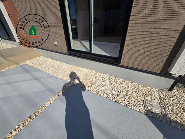 福津市福間南4丁目第1-3棟（2号棟）の庭|お庭で自由な時間を過ごせます。