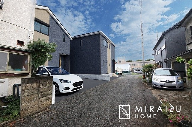 【完成予想図】 | 陽の光をたっぷりと浴びながら気持ち良く生活が出来ます。見学・ご相談等、お気軽にご連絡下さい。※実際の写真にCGパースを重ねたイメージ画像です。