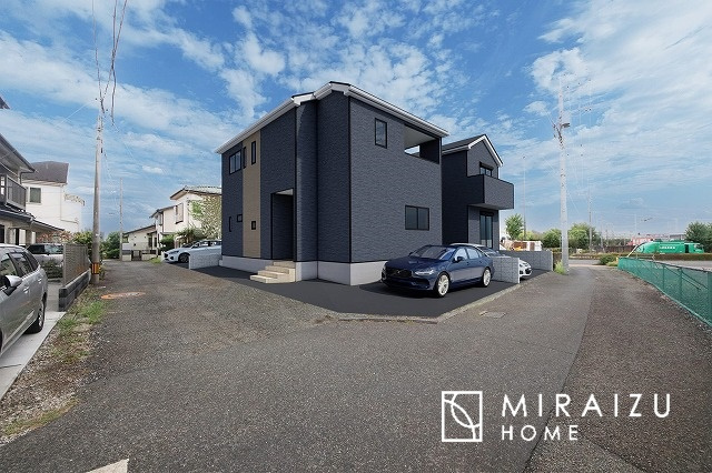 【完成予想図】 | 陽の光をたっぷりと浴びながら気持ち良く生活が出来ます。見学・ご相談等、お気軽にご連絡下さい。※実際の写真にCGパースを重ねたイメージ画像です。