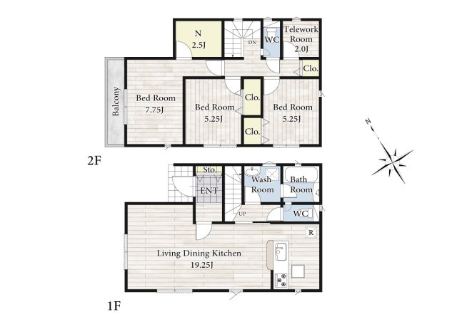 【間取り】 | 【間取り図：1号棟】平日・休日問わず、いつでもご見学が出来ます♪実際に見て、触れて感じる安心のお住まい探しを体験して下さい♪