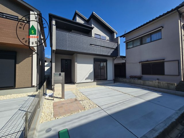 福津市福間南4丁目第1-3棟（3号棟）の外観：施工例|デザイン性のある外観です。