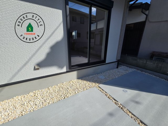 福津市福間南4丁目第1-3棟（3号棟）の庭|お庭で自由な時間を過ごせます。