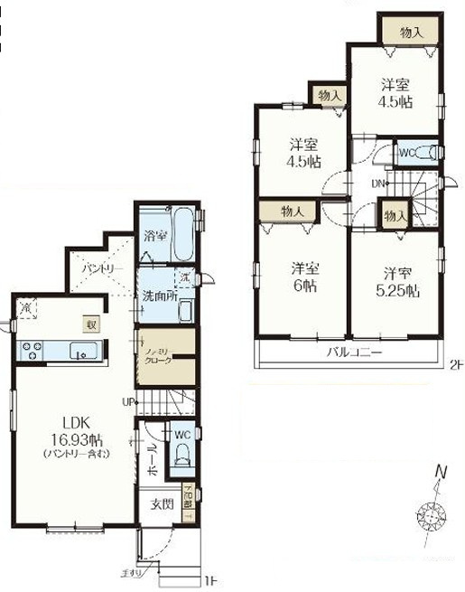 新座市石神4丁目　新築一戸建　西武池袋線　東久留米