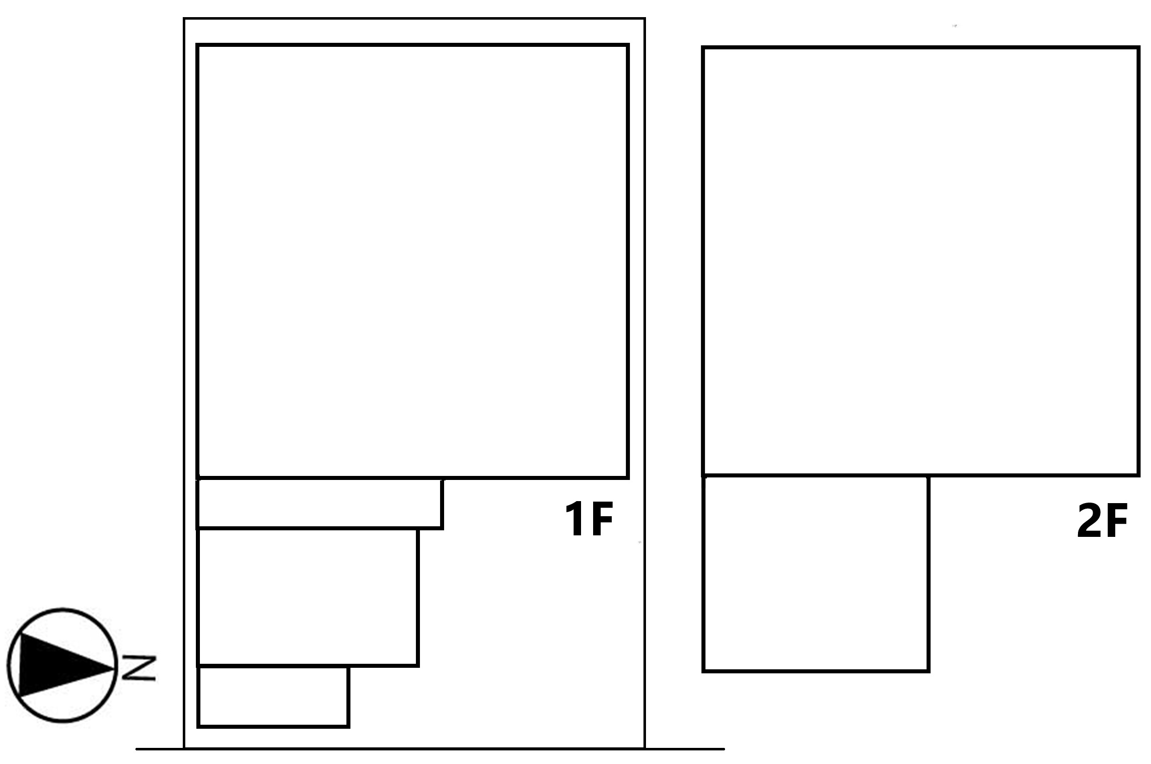 約１３０坪の２階建てシャッター付き工場◆即引渡し可能◆南区吉祥院這登中町の間取り