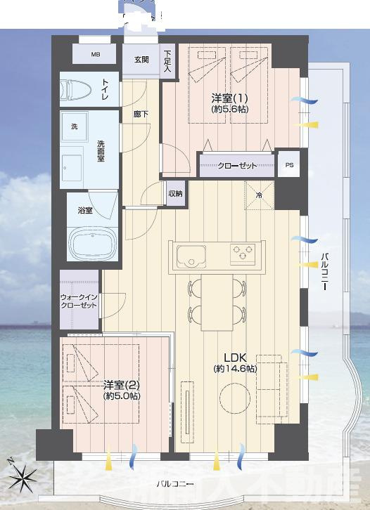 ライオンズマンション片瀬江ノ島の間取り