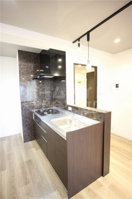 【キッチン】 | ポートヴィラ弁天 | コンパクトなキッチンで掃除もラクラク