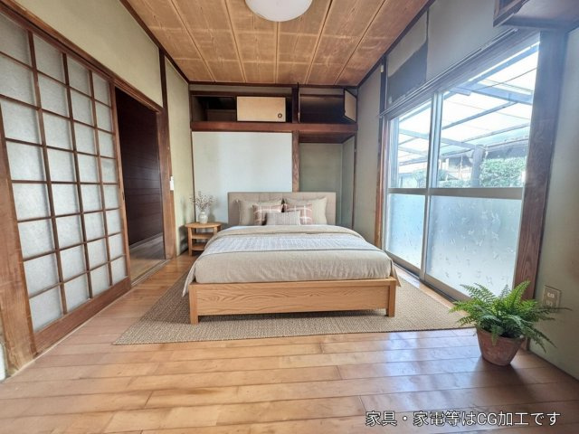 宇城市松橋町松橋の中古一戸建の洋室|洋室6帖　LDK西側(AI家具)