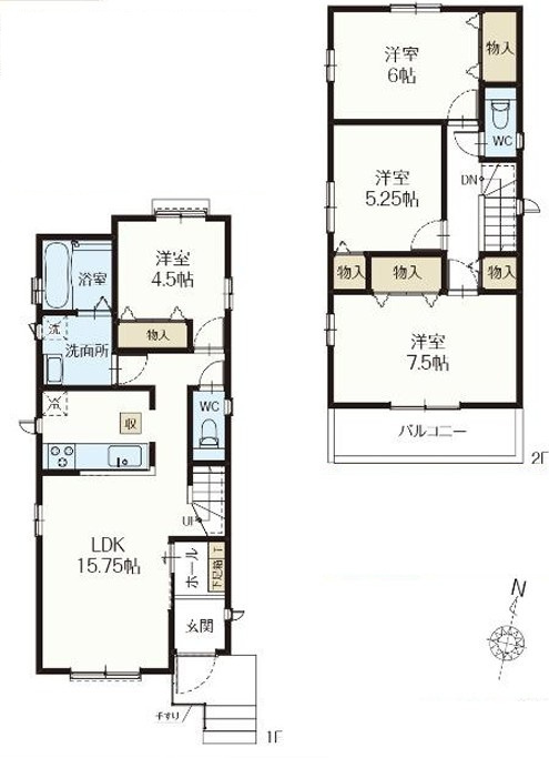 新座市石神4丁目　新築一戸建　西武池袋線　東久留米