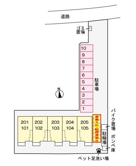 グランプラトVの区画図