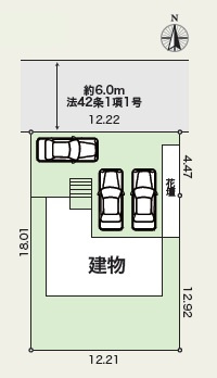 豊田市五ケ丘　新築分譲住宅　全1棟　1号棟の区画図