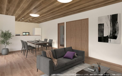 【前面道路含む現地写真】 | 【真鍋第1期　現地外観】
※令和7年9月時点