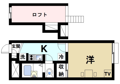 レオパレス清都の間取り