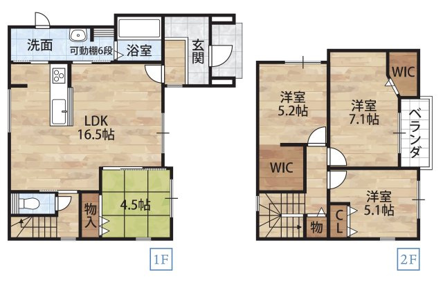 関戸4丁目1区画（377-30）・新築戸建の間取り