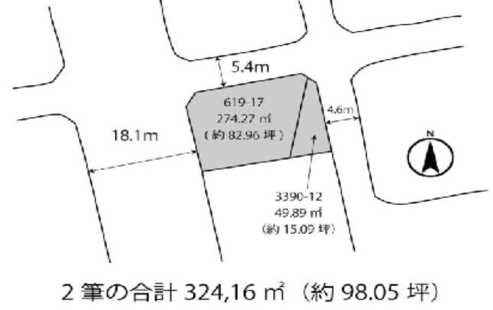 壬生町幸町　売土地98坪