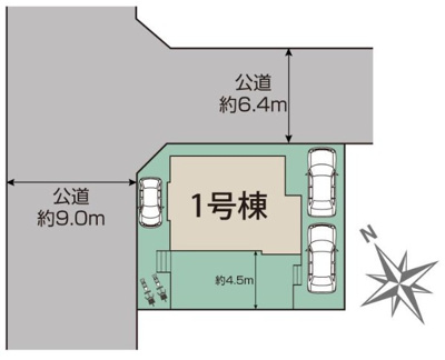【区画図】 | 海老名市国分寺台5丁目 新築戸建 全1棟