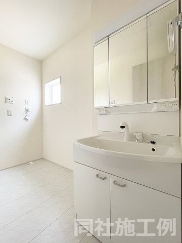 新築戸建・新築建売　福島市笹谷大谷地【長期優良住宅】笹谷小・信陵中の独立洗面台|※同社施工例