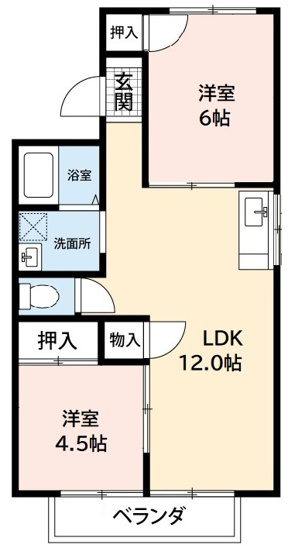 【間取り】 | コーポ藤