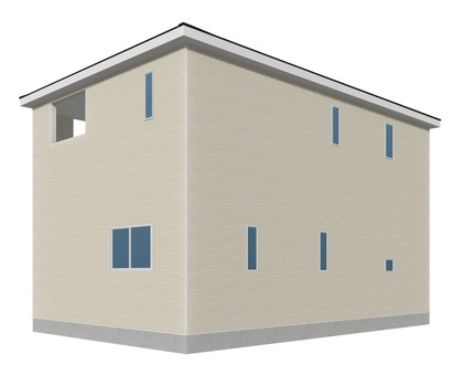 クレイドルガーデン前橋市粕川町新屋第２　3号棟の完成予想図|北面の外観完成予想図です。