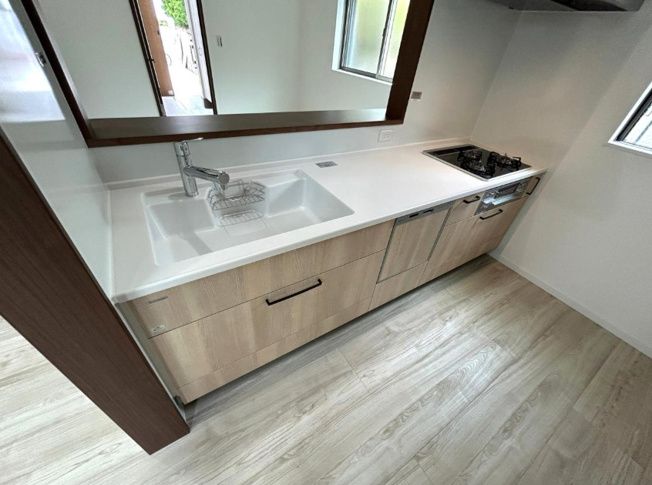 【キッチン】 | 八尾市教興寺6丁目　【2号地/全2区画】 | 食洗機・浄水器付きのシステムキッチンです☆