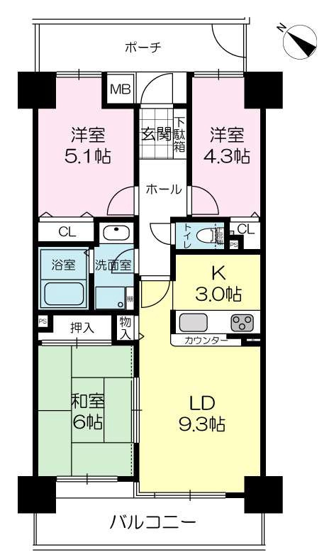 板宿パークホームズの間取り|ご内覧はお気軽にリクラス不動産販売までお問合せください