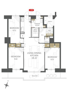 【間取り】ラポール大通東 